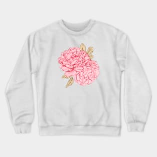 Pink Peonies Crewneck Sweatshirt